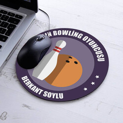  - Yılın Bowling Oyuncusu İsme Özel Yuvarlak Mousepad