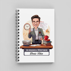  - Yılın En Başarılı Erkek Öğretmeni Karikatürlü Defter